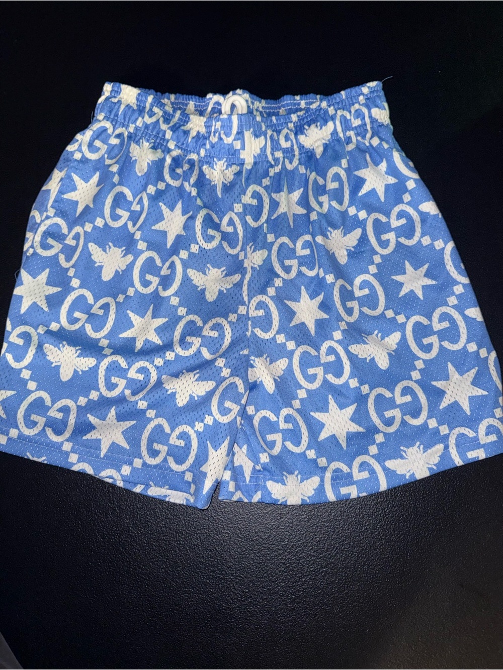 Bravest Studios men’s Blue & White Patterned Athletic Shorts